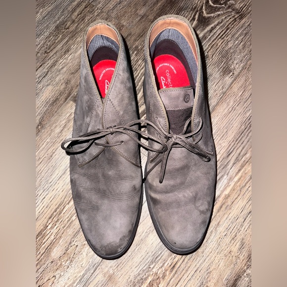 CLARKS 🤎 Tac System - Shoes - Size Men’s 10.5, Grey ish/Brown - Picture 4 of 13